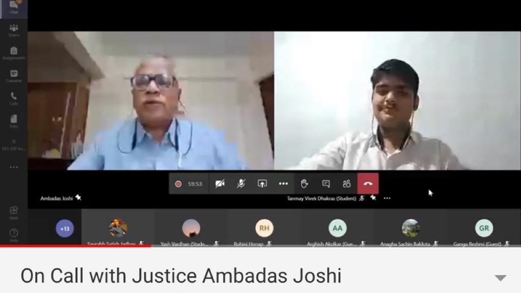 Club Aesthetica - On Call with Justice Ambadas Joshi